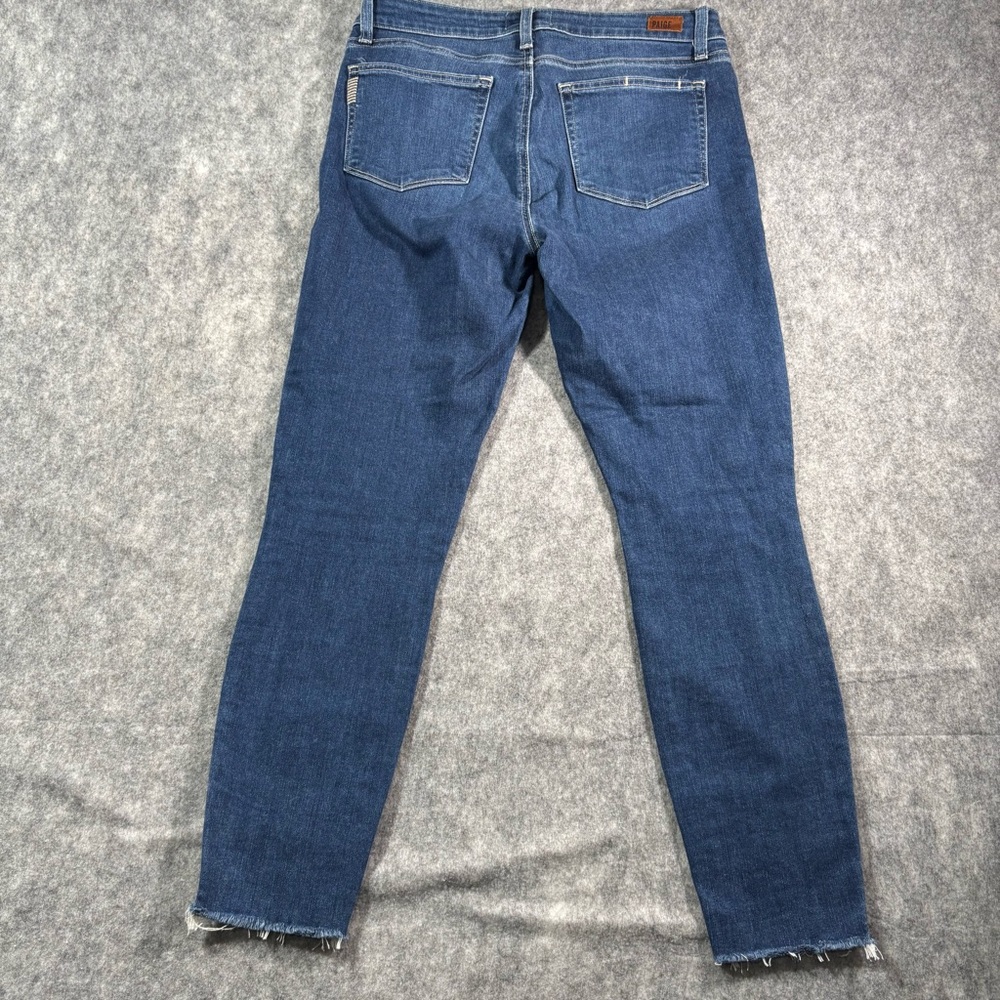 Paige Womens Medium Wash Distressed Verdugo Ankle Jeans Siz e30 - Picture 2 of 15
